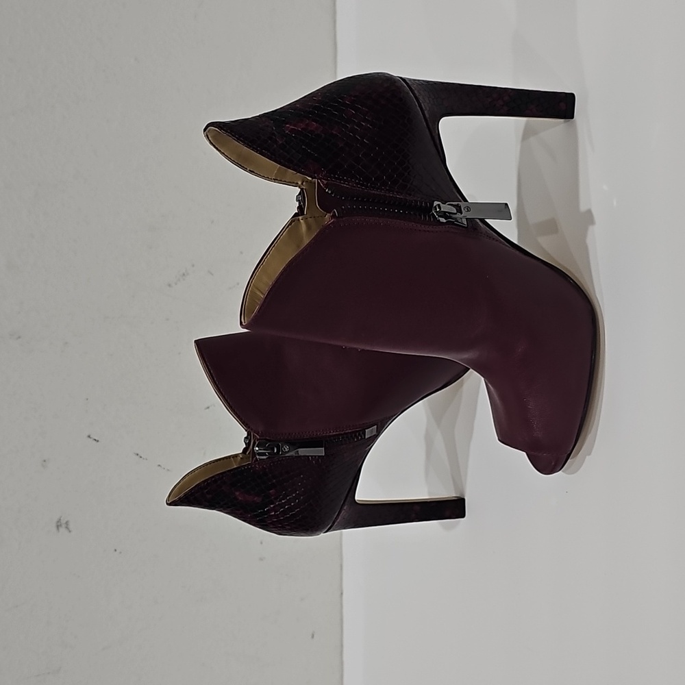 Michael Kors Alane Leather Python Embossed Open-T… - image 2